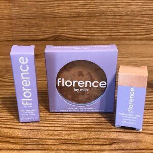 Florence beauty bundle bronzer , highlighter and lip balm makeup ladies